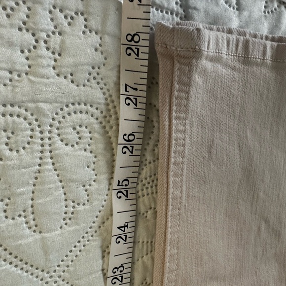 NWT MOTHER Denim The Dazzler Hover- Date Night (pale peach) size 33 - Picture 11 of 11